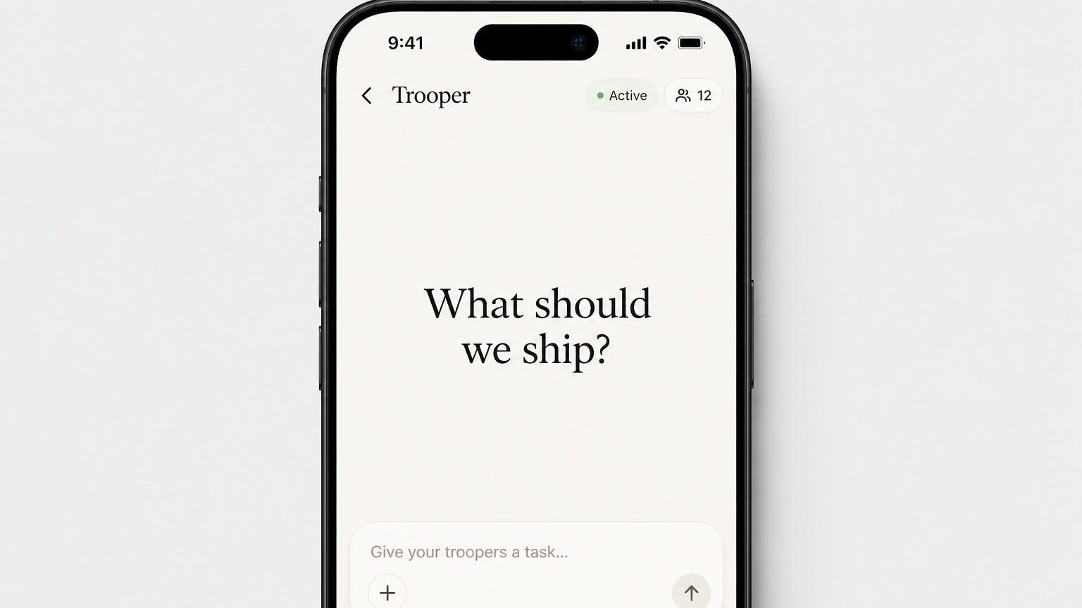 Trooper mobile app on iPhone