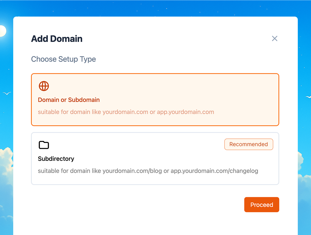 Custom domain